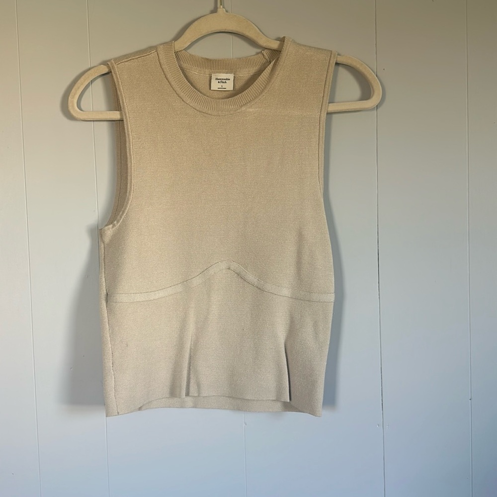 Abercrombie & Fitch Cream Tank Top